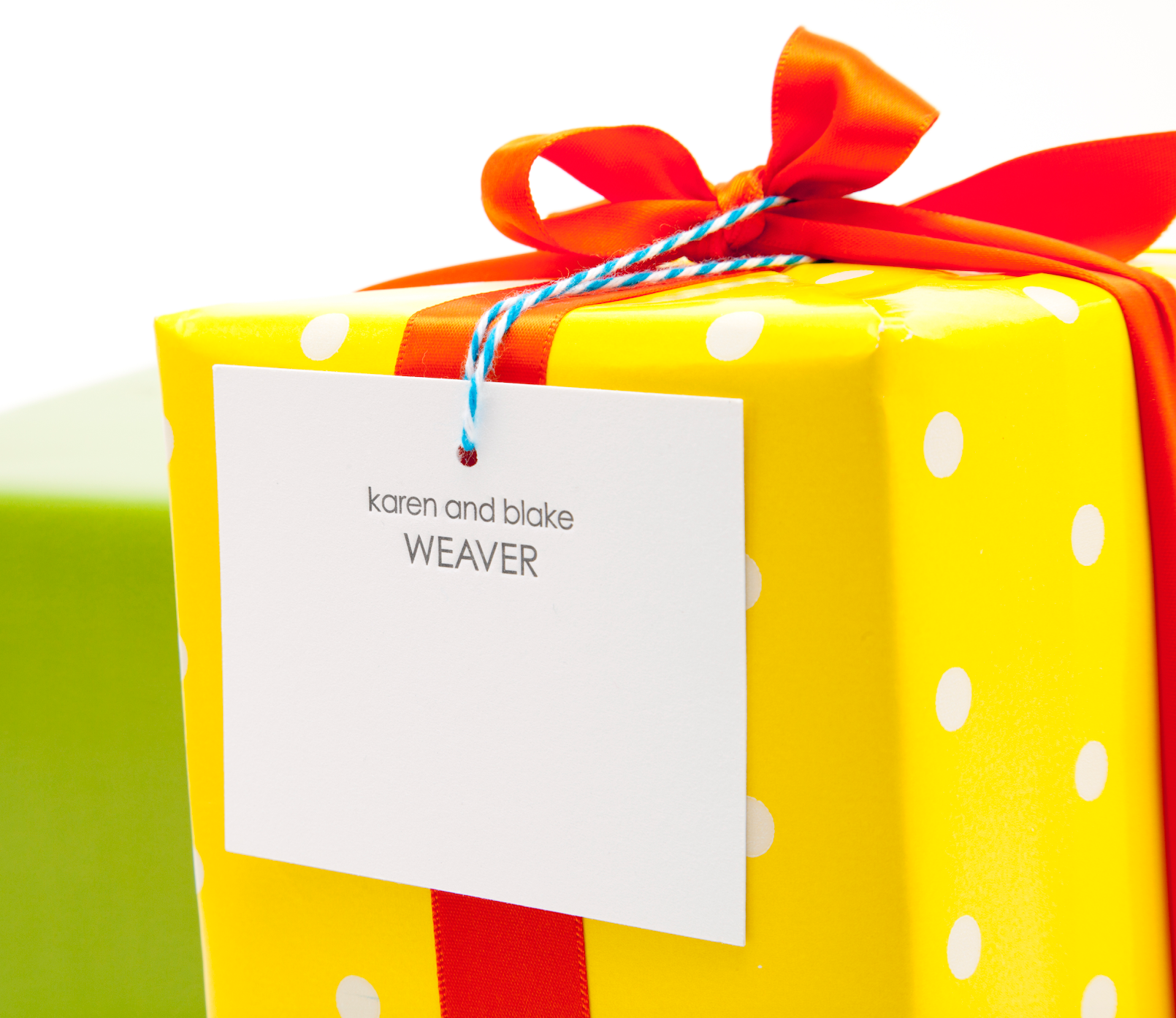 Yellow and White Polka Dot Vintage Paper